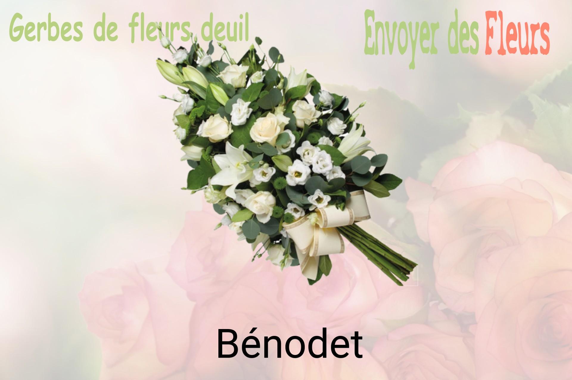 Gerbe de fleurs de deuil livrée à Bénodet
